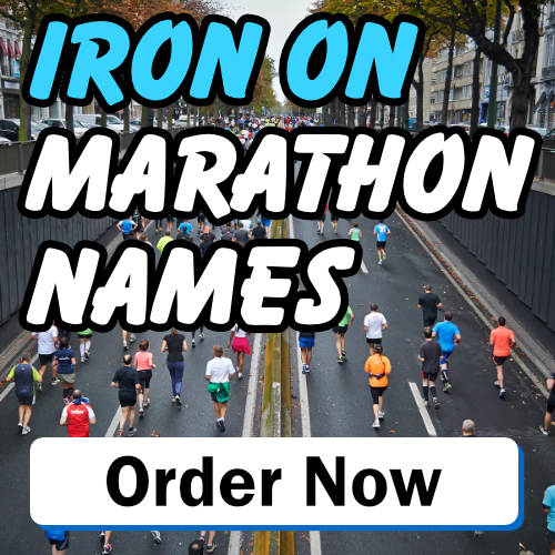 Iron on Marathon Names