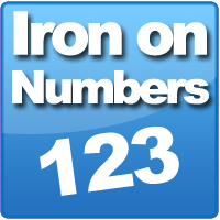 Iron on Numbers | Numbers suitable for ironing onto t-shirts, flags and