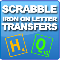 Iron on Make games night your night, with our iron on scrabble letters