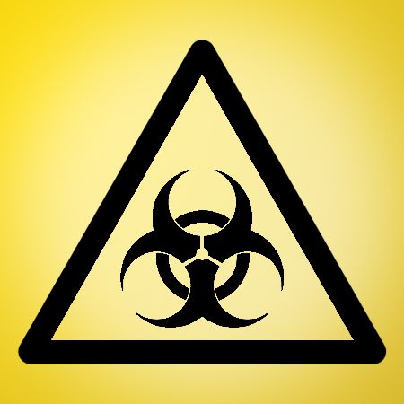 Bio hazard Sign Iron on Transfer