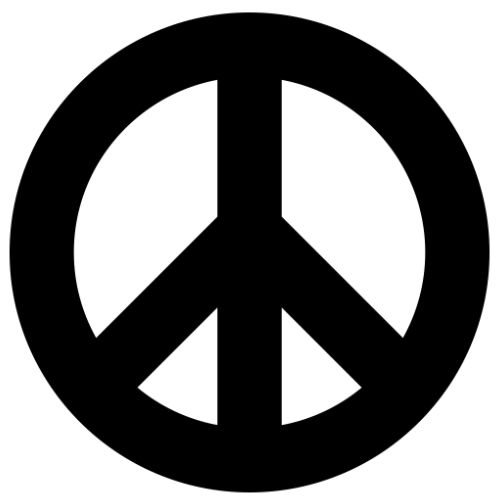 Peace Sign Iron on Transfer