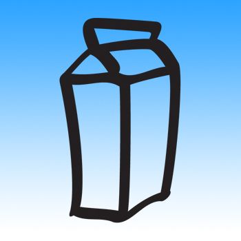 Milk Carton II Iron on Transfer