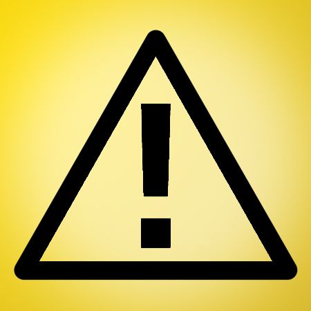 Picture of Caution Sign Iron on Transfer