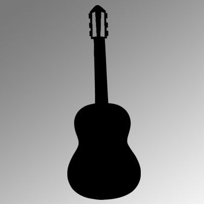 Classical Guitar Iron on Transfer