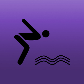 Picture of Swimmer Diving Iron on Transfer