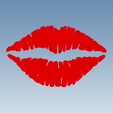Picture of Lips Kiss Iron on Transfer