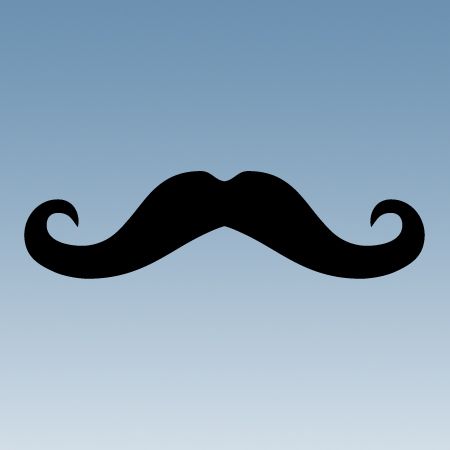 Mustache Iron on Transfer