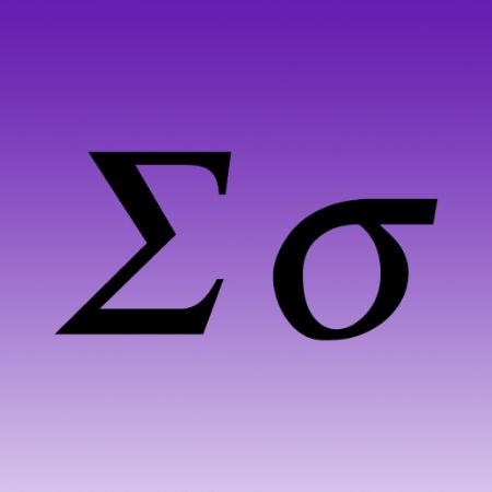 Picture of Greek Letter Iron on Transfer Sigma