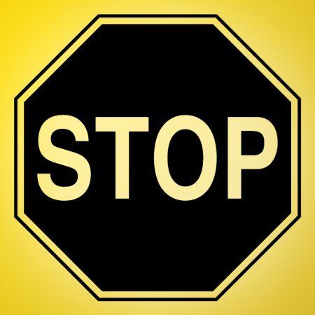 STOP Sign Iron on Transfer