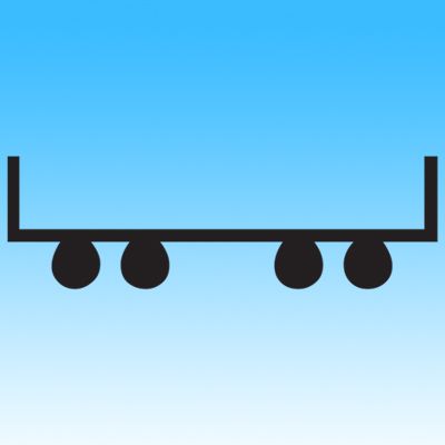 Train Empty Carriage Iron on Transfer