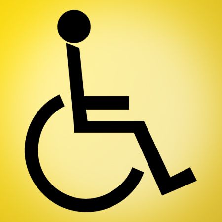 Wheelchair Iron on Transfer
