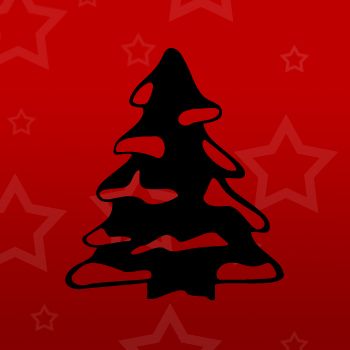Christmas Tree 2 Iron on Transfer